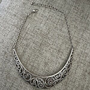 Brighton Elegant Silver Swirl Necklace